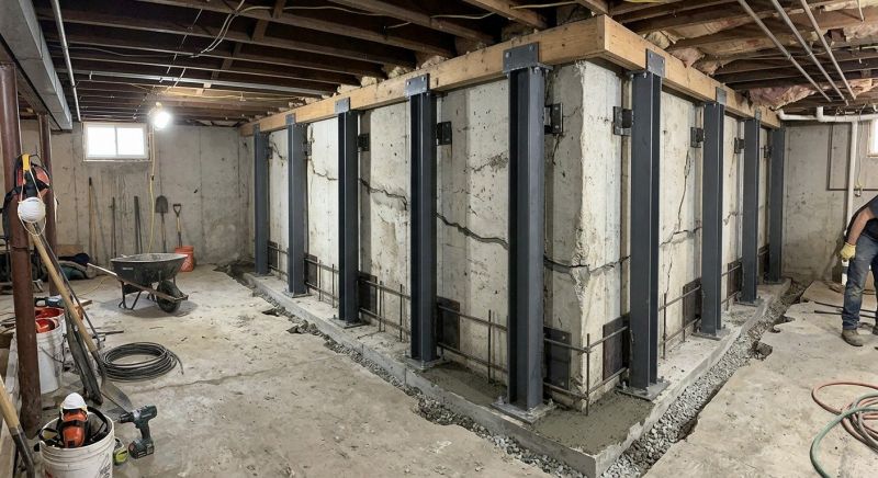 Basement Stabilization in Greensboro, NC