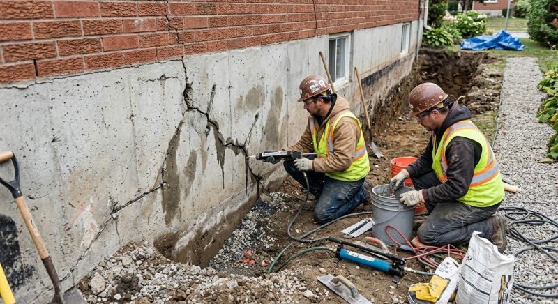 Cracked Foundation Repair in Gibsonville, NC