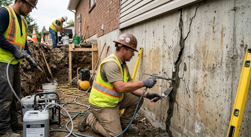 Cracked Foundation Repair in Graham, NC