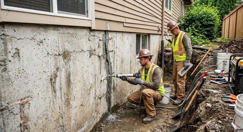 Cracked Foundation Repair in Greensboro, NC