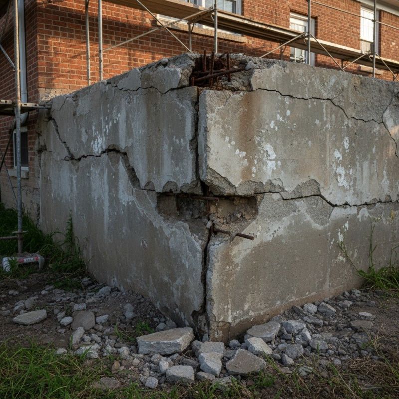 Cracked Foundation Repair in Greensboro, NC