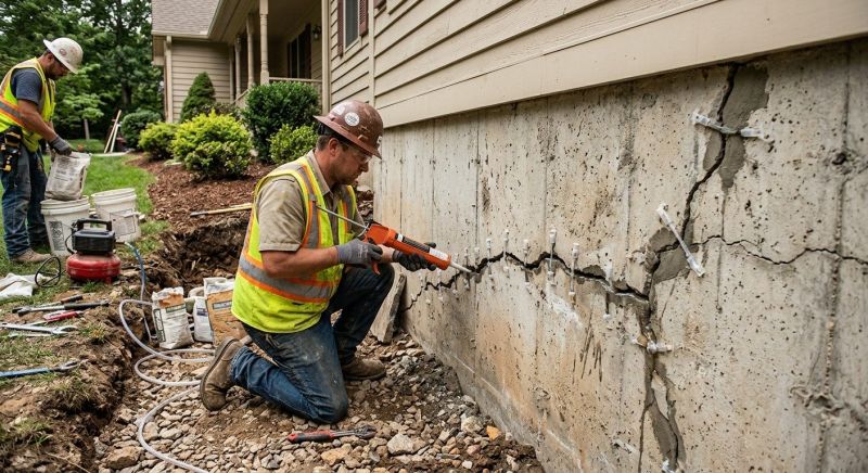 Cracked Foundation Repair in Stokesdale, NC
