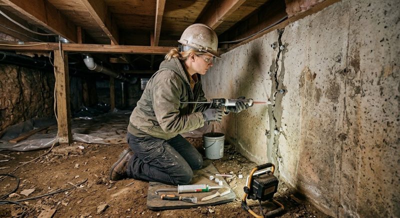 Crawlspace Foundation Repair in Oak Ridge, NC