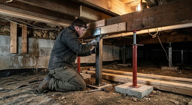 Crawlspace Structural Repair in Greensboro, NC