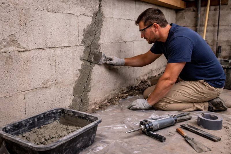 Foundation Crack Repair in Colfax, NC