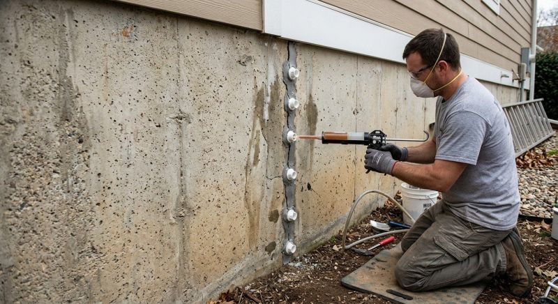 Foundation Crack Sealing in Greensboro, NC