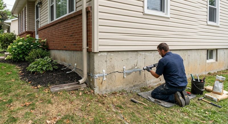 Foundation Crack Sealing in Greensboro, NC