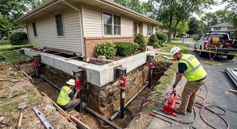 Foundation Jacking in Guilford County, NC
