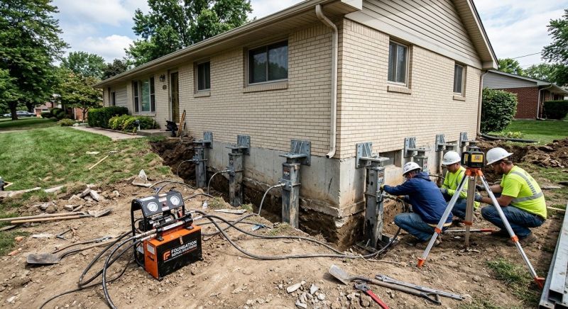 Foundation Pier Leveling in Greensboro, NC