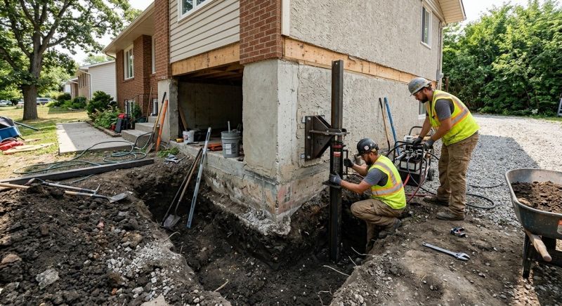 Foundation Pier Repair in Greensboro, NC