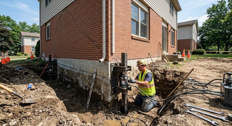 Sinking Foundation Repair in Colfax, NC