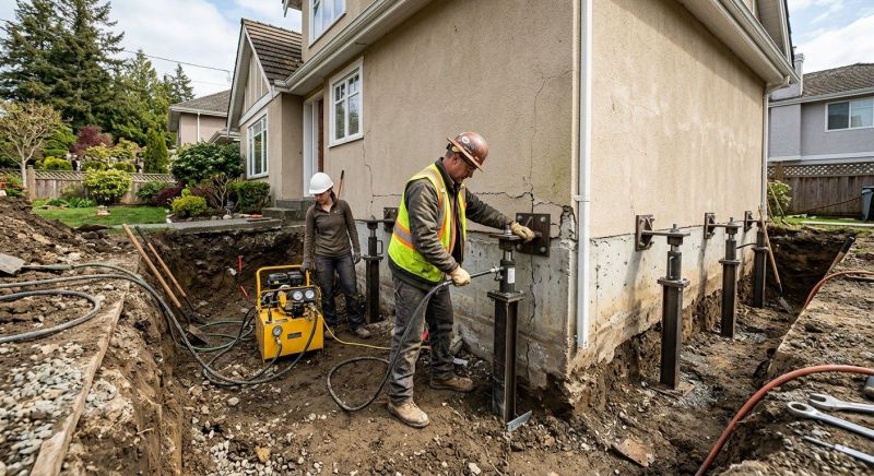 Sinking Foundation Repair in Colfax, NC