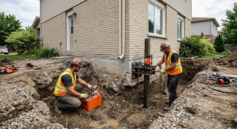 Sinking Foundation Repair in Gibsonville, NC