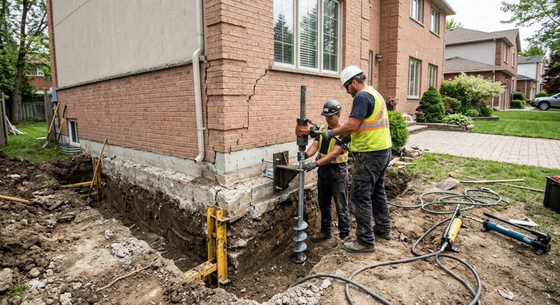 Sinking Foundation Repair in Guilford County, NC