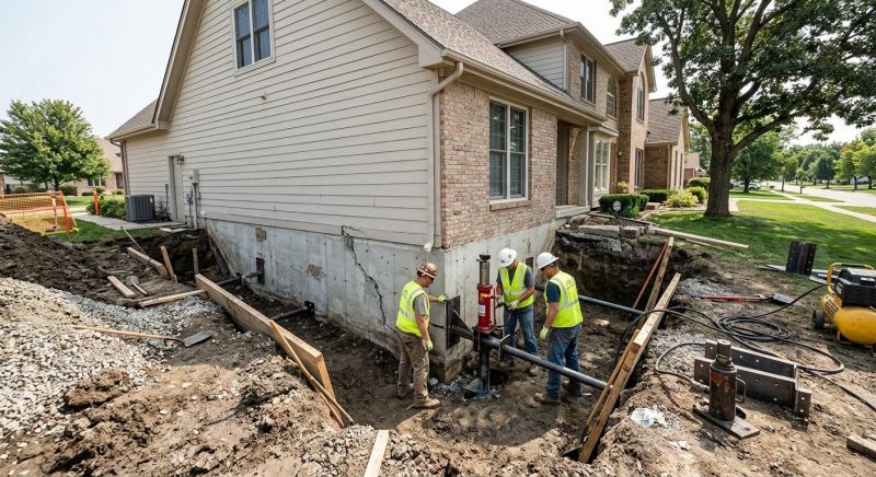 Sinking Foundation Repair in Reidsville, NC